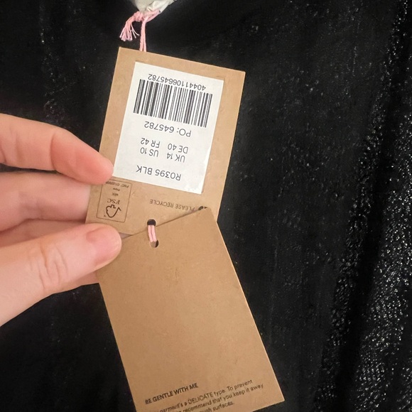 Boden Black Knit Sheer Resort Pants NWT Size 10 Beach Cover Up Wide Leg - Picture 7 of 12